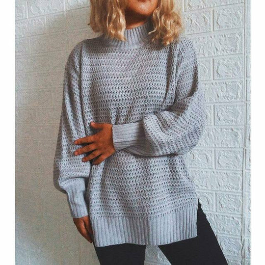R&B | Fester Strickpullover mit Geripptem Muster