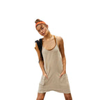 Damen Sportliches Freizeitkleid mit großzügigen Taschen