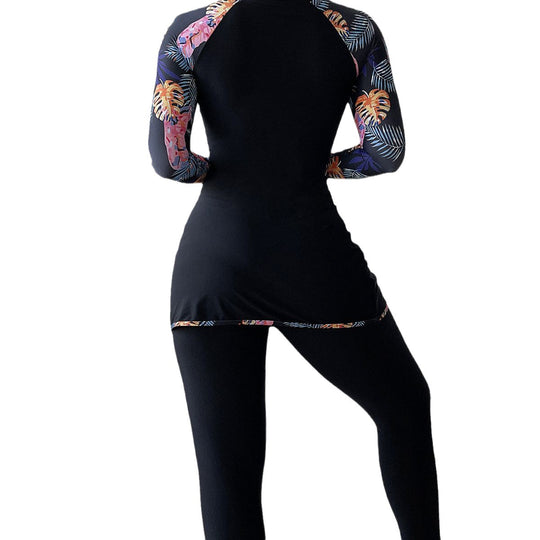 Damen Sportlicher Schwimmanzug mit UV-Schutz und femininem Wickeldesign R&B
