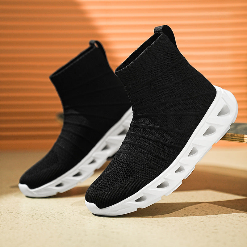 Damen Hochmodische Strick-Sneaker mit flexibler Sohle R&B