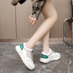 Damen sportliche Sneakers mit rutschfester Profilsohle und atmungsaktiver Obermaterialstruktur R&B