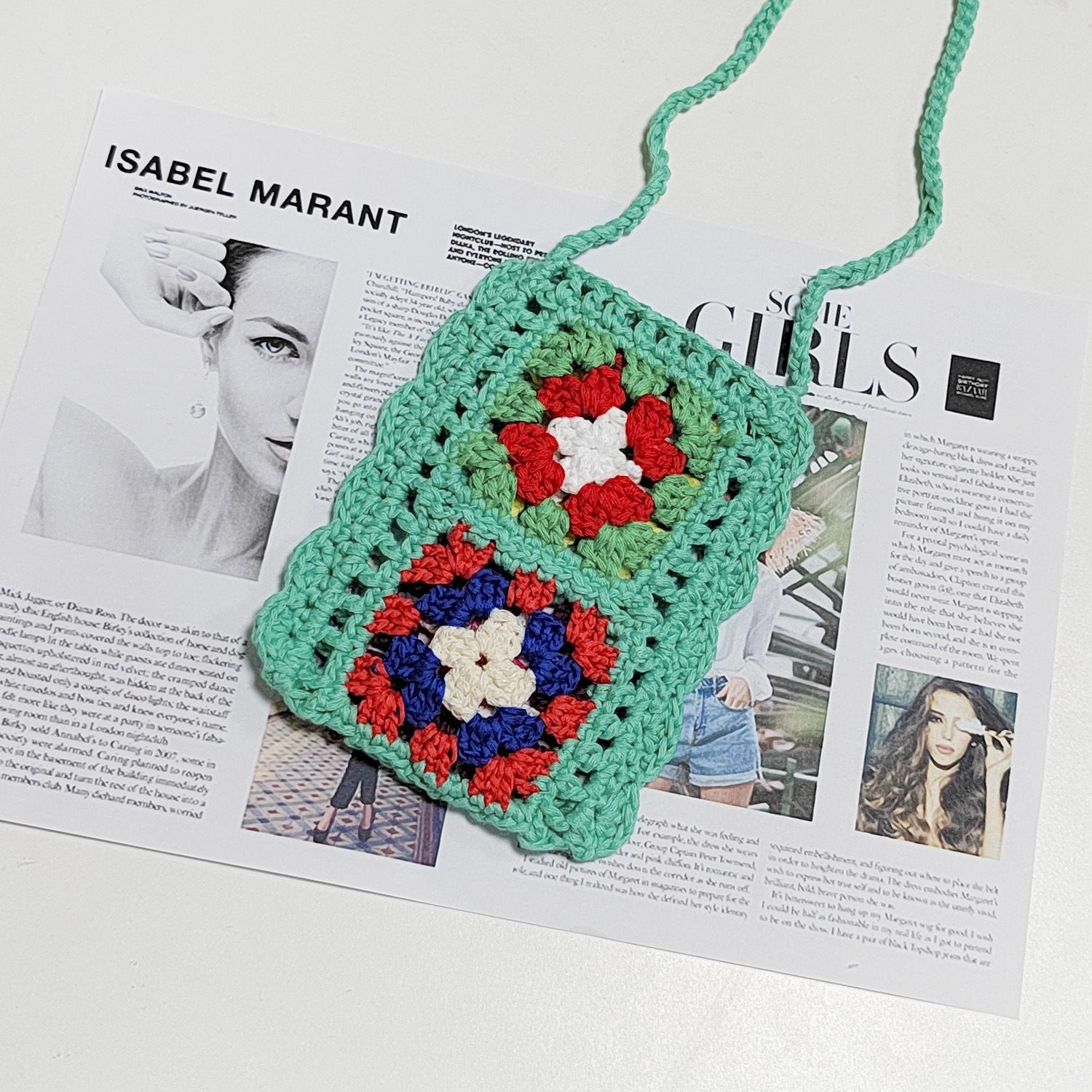 Damen Handgefertigte Häkel-Tasche R&B 1779787760