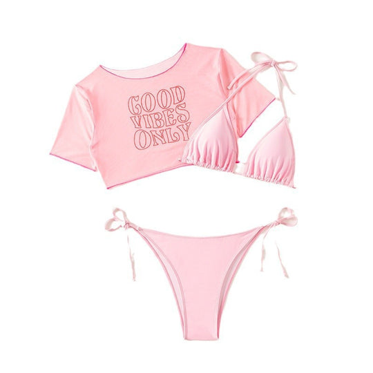Damen Bikiniset mit lässigem Crop-Top R&B