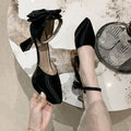 Damen elegante Pumps mit Schleifenakzent R&B