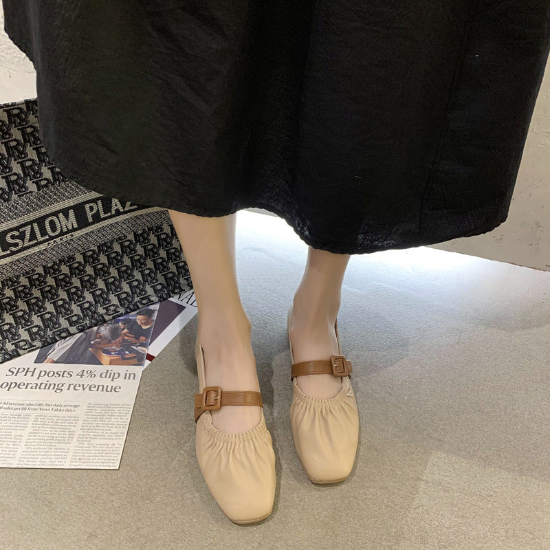 Damen Ballerinas mit modischem Riemchen-Design und bequemem Fußbett R&B