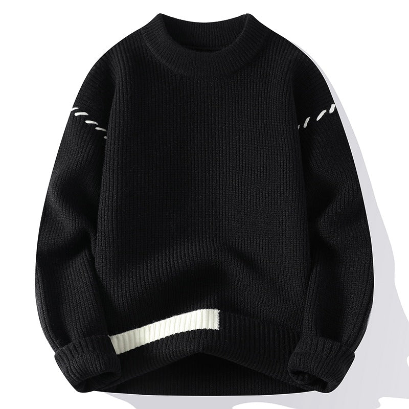 Damen Grober Strickpullover mit innovativem Design und dekorativen Details R&B
