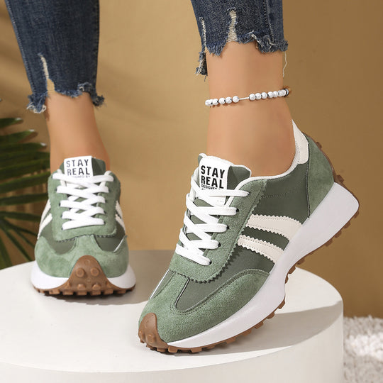 Damen sportliche Sneaker im Retro-Design mit atmungsaktiven Materialien R&B
