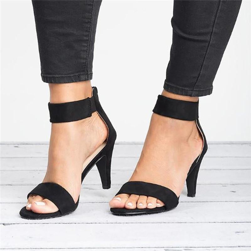 Damen elegante High Heels mit komfortablem Riemen und stiletto Absatz R&B
