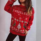 Damen Weihnachts-Pullover mit festlichem Motiv und weichem Material R&B