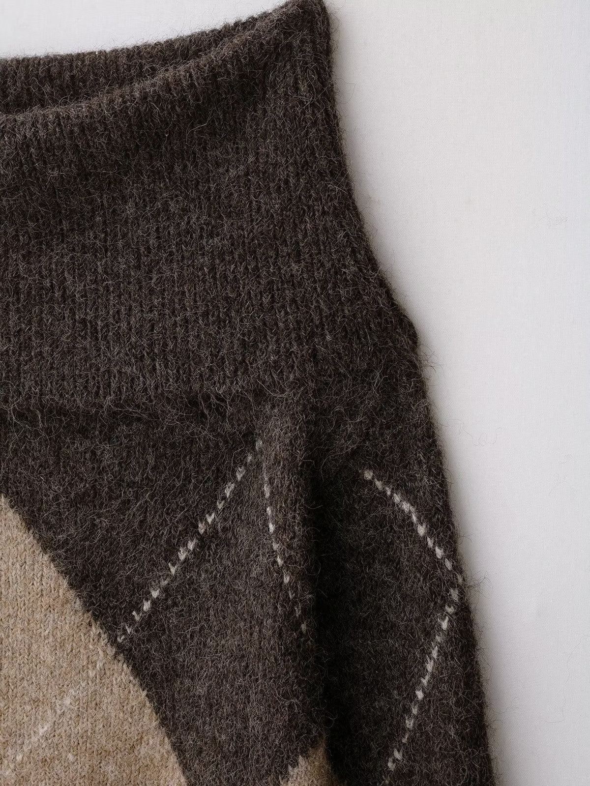 Damen Kuscheliger Pullover mit modernem Rautenmuster R&B