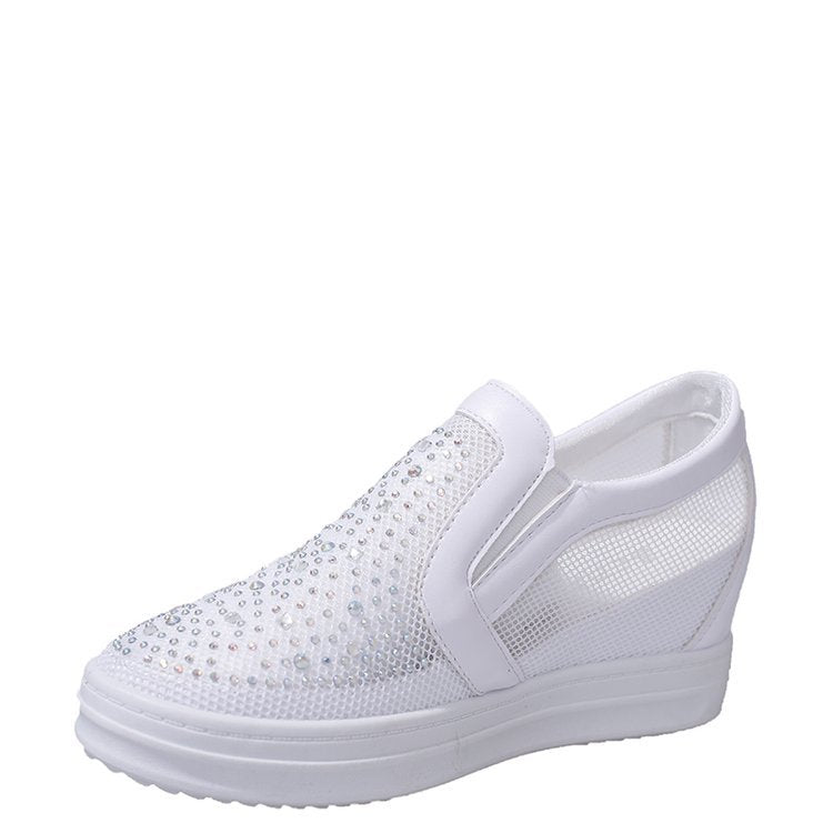 Damen Sneaker mit funkelnden Strassdetails und atmungsaktivem Obermaterial R&B