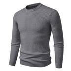 Herren Grobstrickpullover mit elegantem Zopfmuster R&B