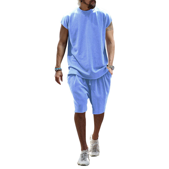 Herren lässiges Freizeit-Set aus hochwertigem Baumwollmix mit Oversize-Schnitt R&B