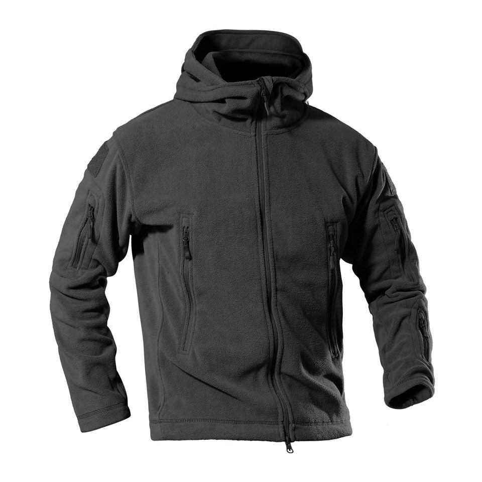 Herren Fleecejacke mit multifunktionalen Reißverschlusstaschen R&B