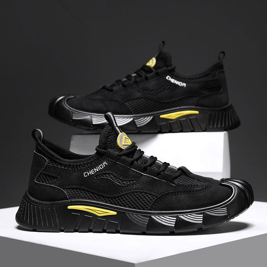Damen Sportliche Sneakers mit luftiger Oberflächenstruktur und strapazierfähigem Sohlenprofil R&B