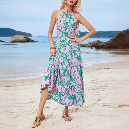 Damen Maxikleid mit floralem Muster R&B