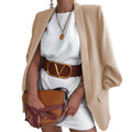 Damen Oversized Blazer mit offenem Schnitt und eleganten Details R&B