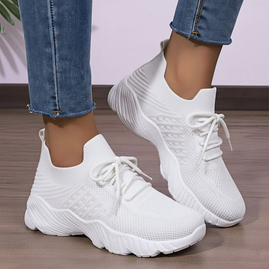 Damen Hohe Sneaker mit atmungsaktivem Obermaterial und gedämpfter Laufsohle R&B