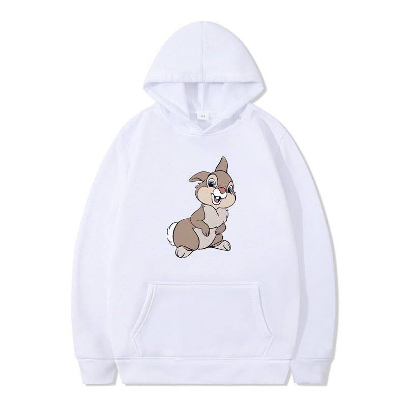Damen Kapuzenpullover mit niedlichem Hasen-Design und bequemen Kängurutaschen R&B