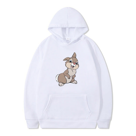Damen Kapuzenpullover mit niedlichem Hasen-Design und bequemen Kängurutaschen R&B