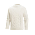 Herren Strickpullover mit strukturiertem Design und hohem Kragen