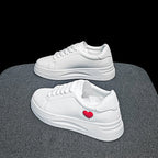 Damen Sneakers mit herzförmigem Akzent und bequemer Laufsohle R&B