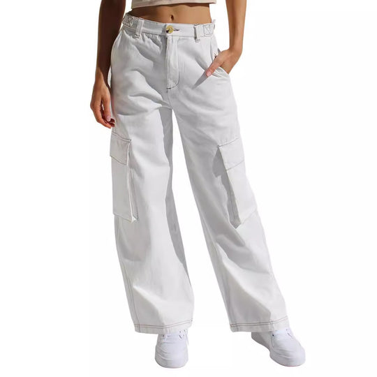 Damen Cargo-Hose mit praktischen Seitentaschen und lässigem Schnitt R&B