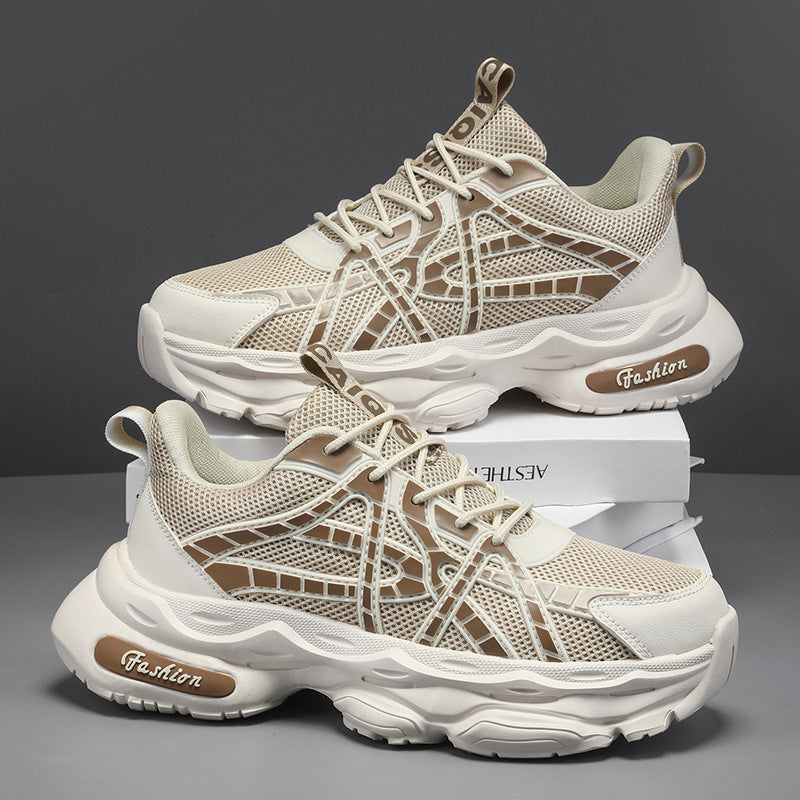 Damen Sportliche und moderne Sneaker mit atmungsaktiver Mesh-Oberfläche und dämpfender Sohle R&B