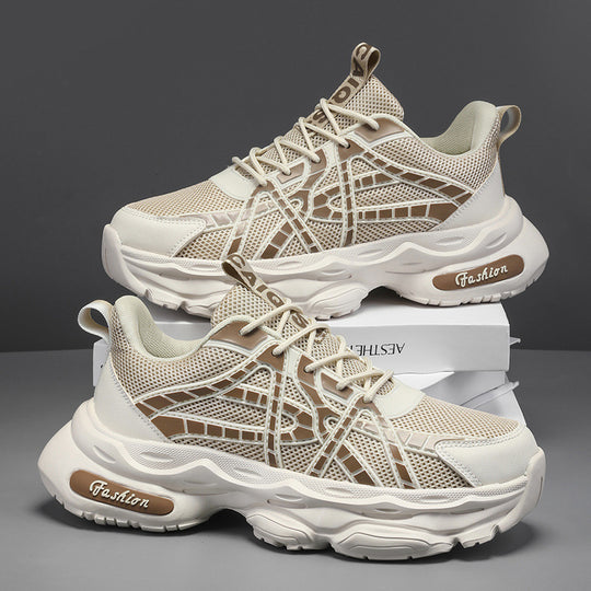 Damen Sportliche und moderne Sneaker mit atmungsaktiver Mesh-Oberfläche und dämpfender Sohle R&B