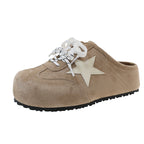 Damen bequeme Clogs mit modischem Sternemblem und rutschfester Sohle R&B