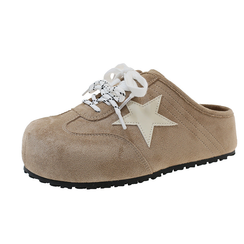 Damen bequeme Clogs mit modischem Sternemblem und rutschfester Sohle R&B