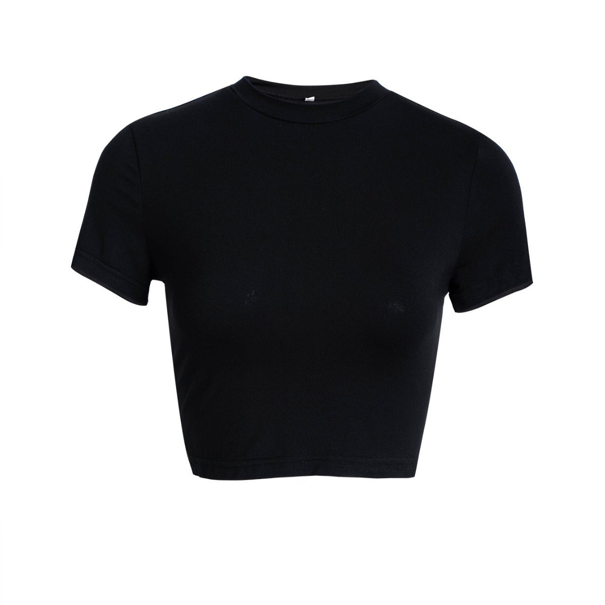 Damen Kurzarm Crop-Top mit angenehmem Stretch und figurformender Passform R&B