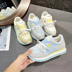 Damen sportliche Sneakers mit atmungsaktiver Mesh-Oberfläche und stabiler Sohle R&B