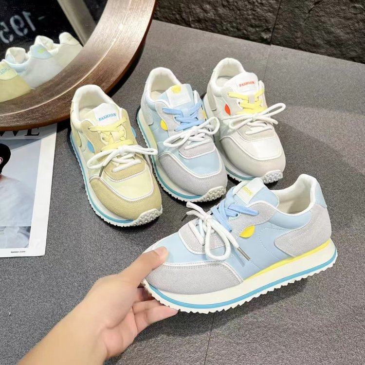 Damen sportliche Sneakers mit atmungsaktiver Mesh-Oberfläche und stabiler Sohle R&B