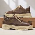 Damen Casual Leder Sneakers mit rutschfester Sohle und atmungsaktiver Oberfläche R&B