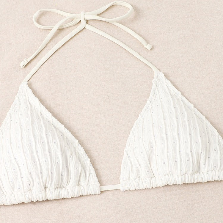 Damen Triangel-Bikini mit modischem Wickelrock und eleganten Details R&B