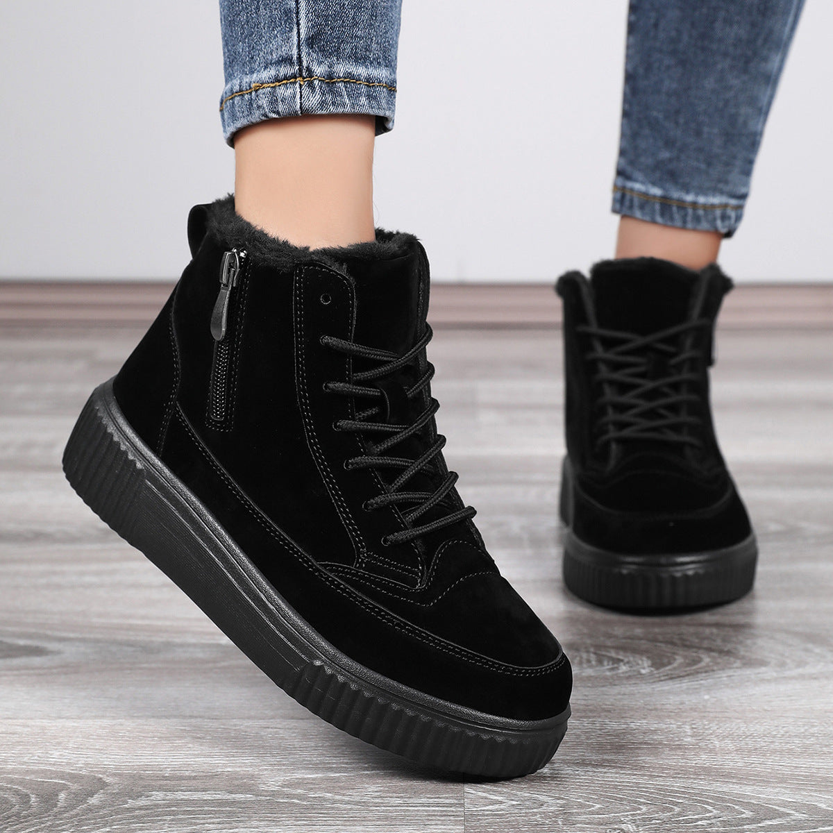 Damen Komfortable Winterstiefel mit isolierendem Futter und rutschfester Sohle