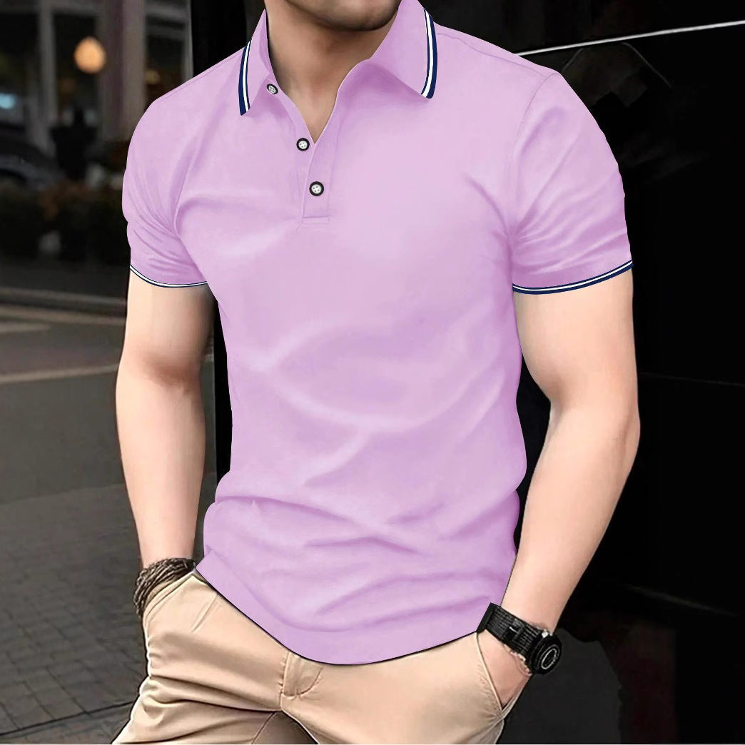 Herren Poloshirt mit modernem Kragen und sportlichem Schnitt