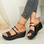Damen Bequeme Mules mit dekorativer Flechtstruktur und elegantem Silberakzent R&B