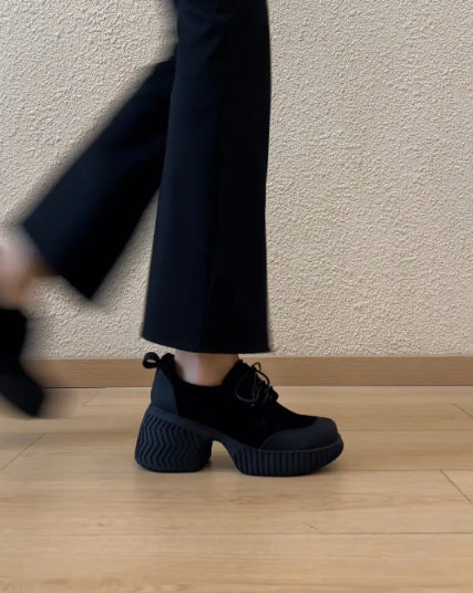 Damen Chunky Sneakers mit markantem Profil und hohem Absatz R&B
