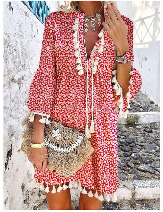Damen Sommerkleid mit Stickerei R&B