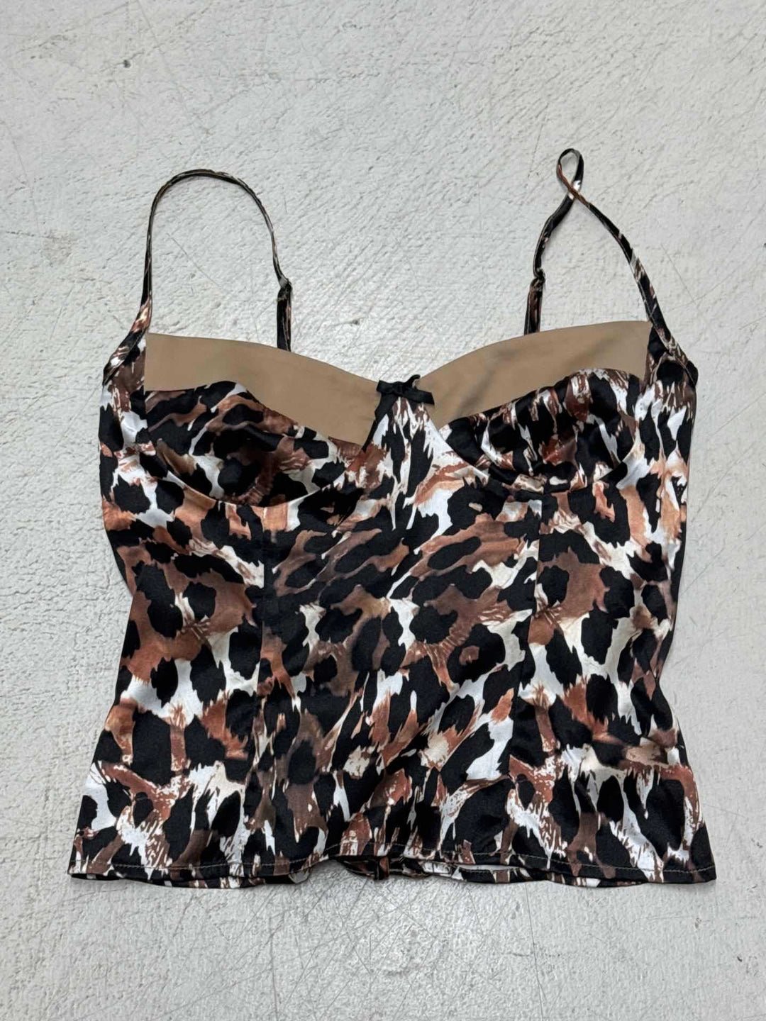 Damen Top mit Raffung und Spagettiträgern R&B