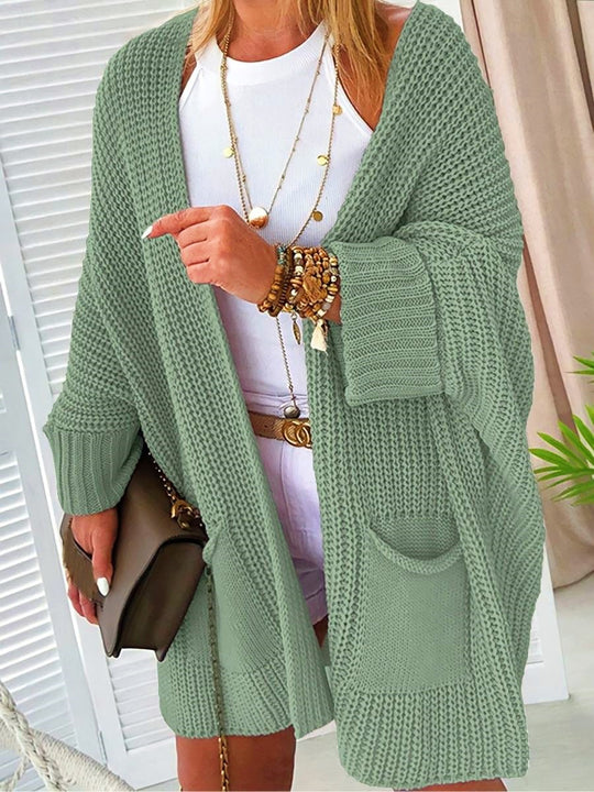Damen Grober Strick-Cardigan R&B