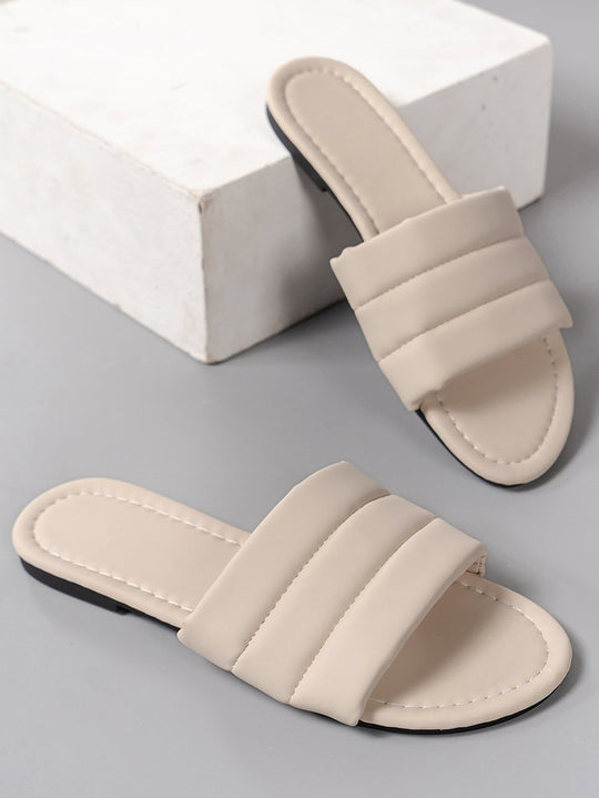 Damen elegante Clogs mit breiten, geflochtenen Riemen R&B