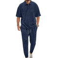 Herren lässiges Freizeit-Set aus weichem Material mit praktischem Kordelzug und elastischem Bund R&B