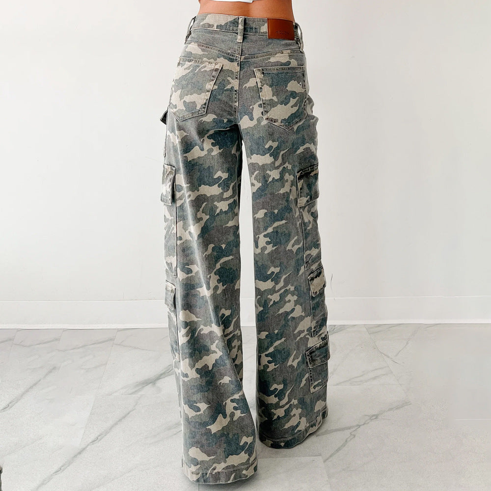Damen Cargo-Hose mit weitem Schnitt und praktischen Taschen R&B