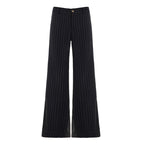 Damen Elegante weite Anzughose mit feinen Streifen R&B