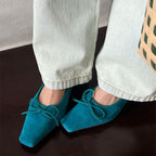 Damen elegante spitze Slipper mit dekorativen Schleifen R&B