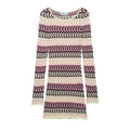 Damen Strickkleid mit einzigartigem geometrischem Muster R&B