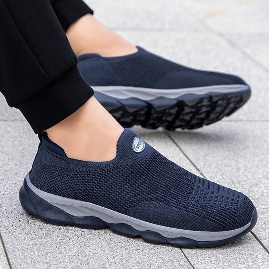 Damen Slip-On Laufschuhe mit atmungsaktivem Mesh-Obermaterial und flexibler Sohle R&B